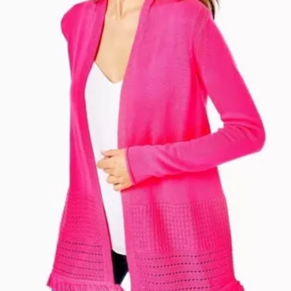 Lilly Pulitzer Noble Fringe Cardigan